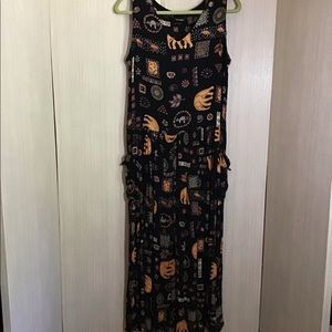 Bila Vintage Sleeveless Safari Motif Dress